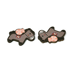 Pendentifs en bois imprimées&nbsp;WOOD-T033-01A