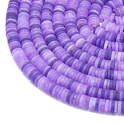 Chapelets de perles de jade blanche naturelle&nbsp;G-P575-B14-6x1mm-05