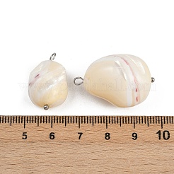 Anhänger aus natürlichen Muschelnuggets&nbsp;X1-STAS-D378-30P