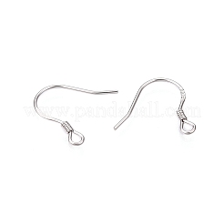 Anlaufschutz rhodinierte Ohrringhaken aus Sterlingsilber&nbsp;STER-N016-32P