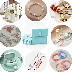 Quadratische Schmuckbeutel aus Samt&nbsp;TP-BBC0001-01A-02