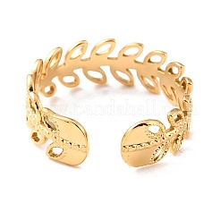 Anillos de dedo de acero inoxidable 304 con revestimiento iónico (IP)&nbsp;RJEW-L102-32G