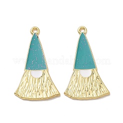 Pendentifs en émail d'alliage de placage de support de thème de noël&nbsp;PALLOY-O109-38LG
