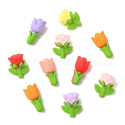 16 Stück 8 Farben Blumen-Silikonperlen&nbsp;SIL-CJ0003-25