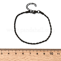 Bracciali a catena in corda di acciaio inossidabile 304 per donna&nbsp;BJEW-P395-01EB