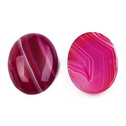 Natürlicher gebänderter Achat / gestreifte Achat-Cabochons&nbsp;G-T122-22A