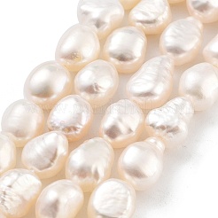 Brins de perles de culture d'eau douce naturelles&nbsp;PEAR-P062-28I