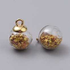 Pendentifs globe en verre transparent&nbsp;GLAA-TAC0002-I03