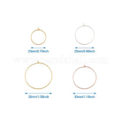 Messing Weinglas Charm Ringe&nbsp;KK-CD0001-05