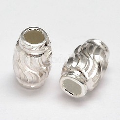Fantasia ovale taglio 925 sterlina perline d'argento&nbsp;STER-F012-15A