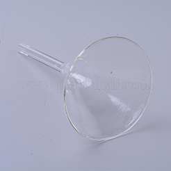 Tolva de embudo de vidrio transparente&nbsp;AJEW-WH0104-45A