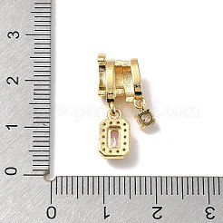 Pendentifs avec zircon cubiques à micro-pavés en laiton&nbsp;LS-KK-D383-03G-01