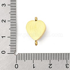 Dijes de conector de corazón de acero inoxidable 304 con chip de piedra preciosa mixta natural&nbsp;KK-P300-31G