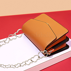 Bordsteinkettenbeutelband aus Zinklegierung&nbsp;PALLOY-WH0079-10P-RS