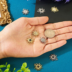 8 Stück 4-farbiger Legierungsanhänger&nbsp;FIND-TA0003-31