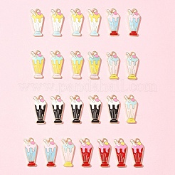 24pcs 6 colgantes de esmalte de aleación de colores&nbsp;ENAM-FS0001-92