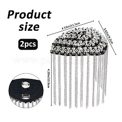 2 pezzo di feltro con spalline in nappa di lega&nbsp;DIY-FH0011-14P
