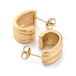 Pendientes de botón de acero inoxidable 304&nbsp;EJEW-H115-21G