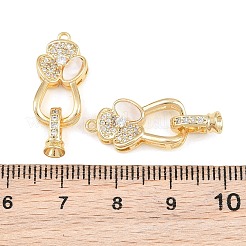Messing-Mikropavé-Fassung mit klaren Zirkonia&nbsp;KK-CBABC34-04G