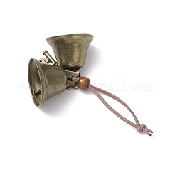 Fer cloche pendentif décorations&nbsp;HJEW-JM03774-03