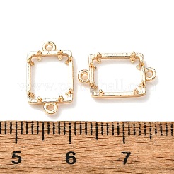 Rechteckige Cabochon-Fassungen aus Messing&nbsp;KK-NH0007-04KCG