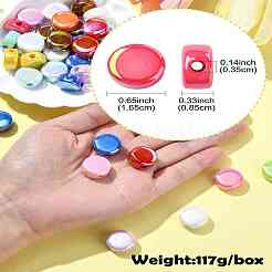 100 Stück UV-beschichtete undurchsichtige Acrylperlen&nbsp;SACR-CJ0001-81
