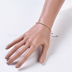 Bracciali con perline intrecciate con filo di nylon&nbsp;BJEW-JB04348-01