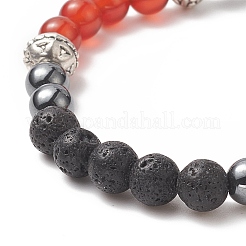 Set di braccialetti elastici con perline naturali e sintetiche in stile 7 pz 7 per donna&nbsp;BJEW-JB09236