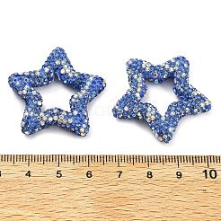 Sternförmige Strassperlen aus Polymerton&nbsp;CLAY-NH0001-06H