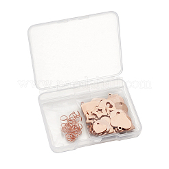 304 Edelstahl-Stanz-Sets mit leeren Anhängern&nbsp;STAS-TA0004-12RG