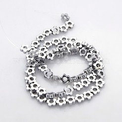 Electroplate non magnetici ematite sintetico fili di perline&nbsp;G-J217C-08