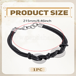 1 Stück PU-Lederschnurarmbänder&nbsp;BJEW-LP0003-53