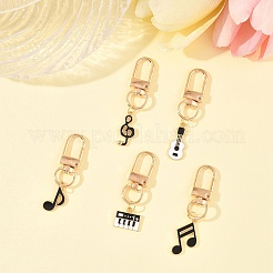 5pcs décorations de pendentif en alliage d'émail&nbsp;HJEW-FS00035-02
