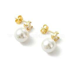Pendientes colgantes de latón con micro circonitas cúbicas para mujer&nbsp;EJEW-JE07280-01