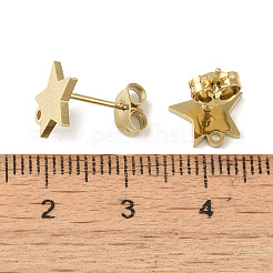 Ionenplattierung (IP) 304 Edelstahl Ohrstecker Zubehörse&nbsp;X-STAS-I206-70G