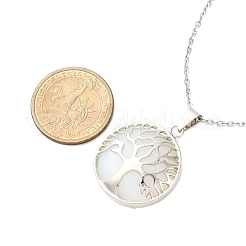 3 collana con ciondolo in ottone con turchese sintetico&nbsp;NJEW-JN05492