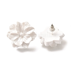 Orecchini in lega e 925 argento sterling e acrilico&nbsp;EJEW-Q013-09A