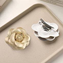 Pinzas para el pelo de piel sintética con diseño de cocodrilo para niñas&nbsp;OHAR-WH20008-18A