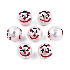 Halloween undurchsichtige ABS-Kunststoff-Perlen-Emaille-Perlen&nbsp;KY-G020-01K