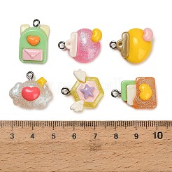 Pendentifs en résine opaque&nbsp;RESI-B047-07