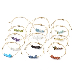 Set di braccialetti con perline intrecciate miste di pietre preziose naturali e sintetiche da 12 pezzi&nbsp;BJEW-JB09851