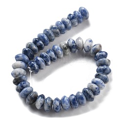 Natürliche blaue Fleck Jaspis Perlen Stränge&nbsp;G-P559-A15-02