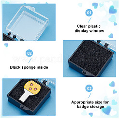 Plastikbox mit Schwamm&nbsp;CON-WH0106-12B