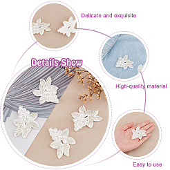 3d Nachahmung von Perlenblumenverzierungszubehör&nbsp;DIY-WH0343-11