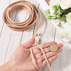 Cordons plats en cuir de vachette de 5 m&nbsp;WL-GF0001-27C-03