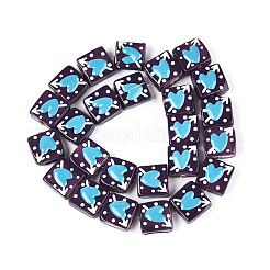 Spruzzo verniciato lampwork perline fatti a mano&nbsp;LAMP-N035-02C