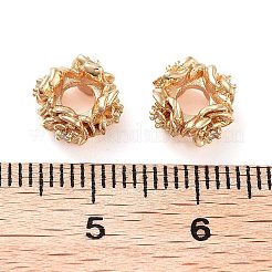Laiton micro pavé de perles de zircone cubique claires&nbsp;KK-U028-27G
