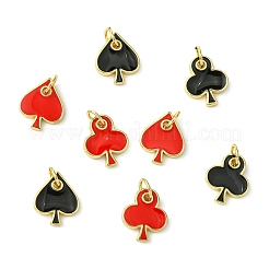 8 pièces 4 styles breloques en laiton émaillé&nbsp;KK-CJ0003-72