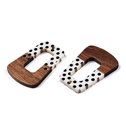 Colgantes de madera de nogal y resina opaca impresa&nbsp;RESI-TAC0017-64