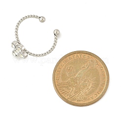Anelli con polsino in acciaio inossidabile 304 e strass di cristallo per donna&nbsp;RJEW-G338-03P